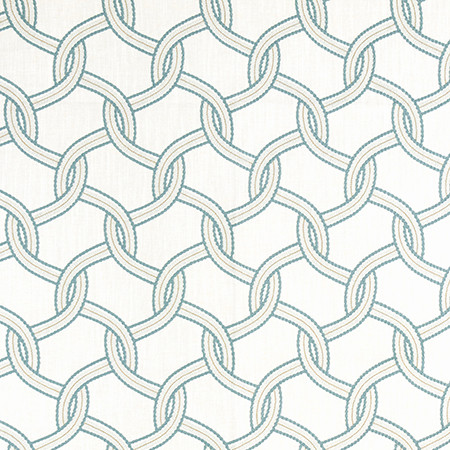 Carole Fabric Stay Seated Atlantic Well Suited Base: 67% Cotton, 33% Polyester Embr: 100% Polyester 21,000 Wyzenbeek Double Rubs 6 1/4" V, 5 1/4" H 53*" - My Fabric Connection -