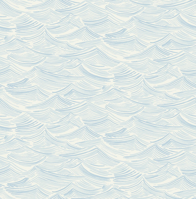 Seabrook Wallpaper Calm Seas Sky Blue Day Dreamers  United States 56.12 10.43" 20.5"  - My Fabric Connection -