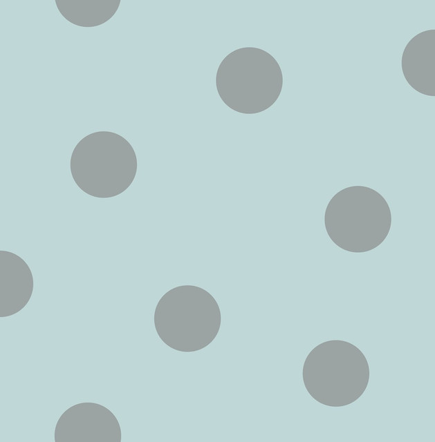 Seabrook Wallpaper Dots Teal and Metallic Silver Day Dreamers  United States 56.12 20.87" 20.5"  - My Fabric Connection -