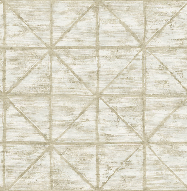 Seabrook Wallpaper Ness Light Greige and Off-White Lugano  United States 56.05 20.87" 20.5"  - My Fabric Connection -