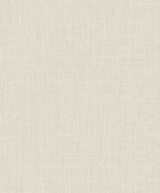 Seabrook Wallpaper Elegant Burlap Tan and Silver Aura  Netherlands 56.05 12.6" 20.5"  - My Fabric Connection -
