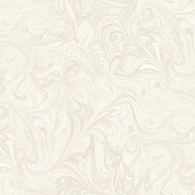 Seabrook Wallpaper Sierra Marble Cream and Ivory Boho Rhapsody  United States 60.75 18" 27"  - My Fabric Connection -
