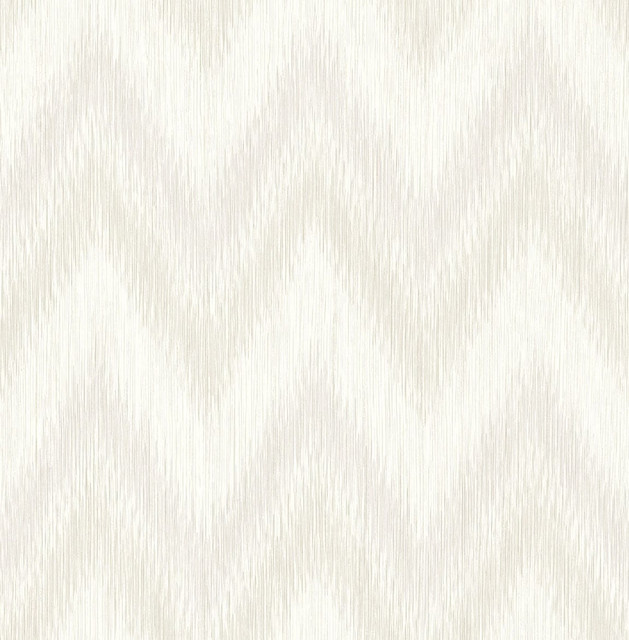 Seabrook Wallpaper Regent Flamestitch Stringcloth Winter Fog and Eggshell Luxe Retreat  United States 56.05 20.87" 20.5"  - My Fabric Connection -