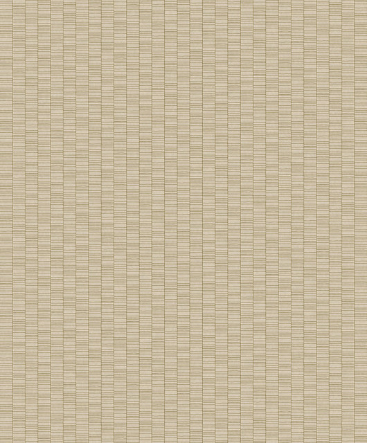 Seabrook Wallpaper Deco Spliced Stripe Metallic Gold & Parchment Mondrian  Netherlands 56.5 1.81" 20.5"  - My Fabric Connection -
