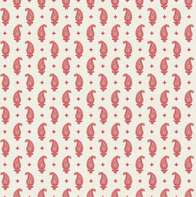 Seabrook Wallpaper Maia Paisley Antique Ruby French Country  United States 60.75 4.52" 27"  - My Fabric Connection -