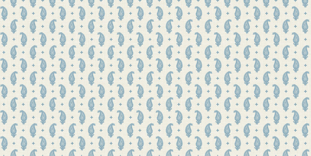 Seabrook Wallpaper Maia Linen Fabric Bleu Bisque French Country  United States 13.5 4.5" 3"  - My Fabric Connection -