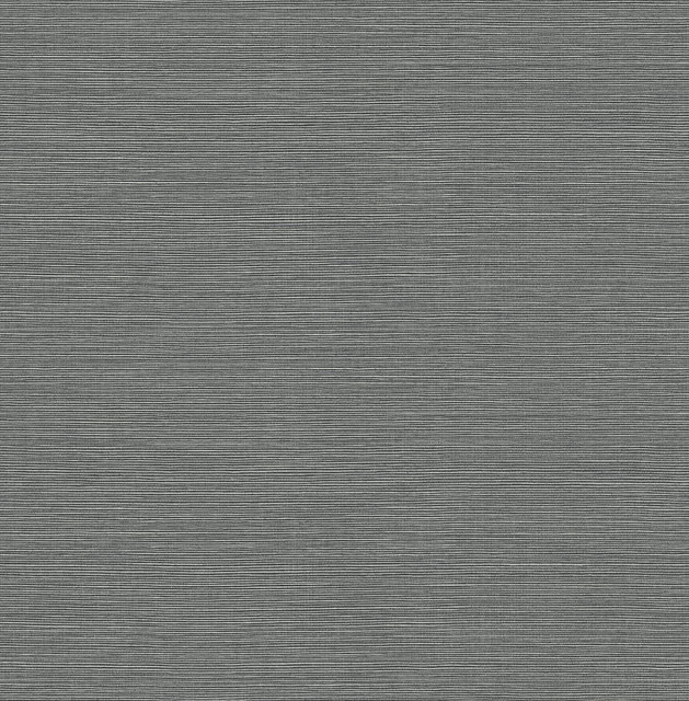 Seabrook Wallpaper Seaside Faux Sisal Slate Grey Stacy Garcia Peel and Stick  United States 30.75 0" 20.5"  - My Fabric Connection -