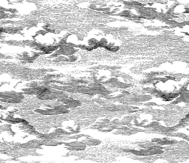 Seabrook Wallpaper Clouds Black Harry & Grace Peel and Stick  United States 30.75 18" 20.5"  - My Fabric Connection -