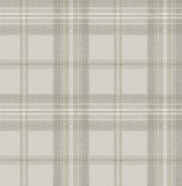 Seabrook Wallpaper Herringbone Plaid Frosted Calcutta Harry & Grace Peel and Stick  United States 30.75 10.43" 20.5"  - My Fabric Connection -