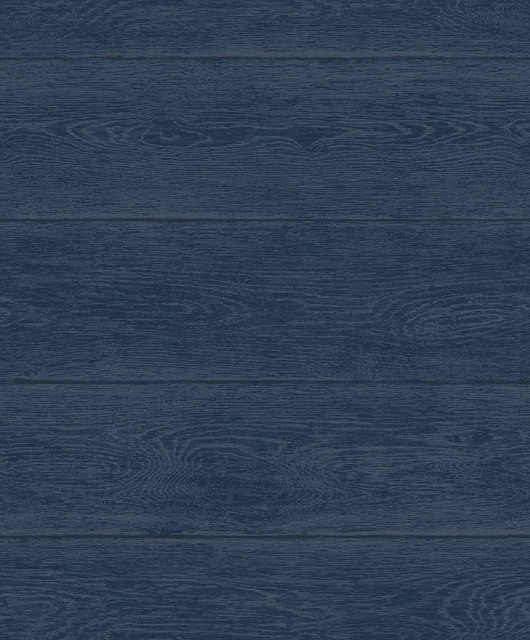 Seabrook Wallpaper Woodgrain Navy Blue NextWall Peel & Stick  United States 30.75 25.2" 20.9"  - My Fabric Connection -