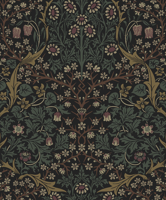 Seabrook Wallpaper Victorian Garden Blacksmith & Cliffside NextWall Peel & Stick  Netherlands 31.35 25.2" 20.9"  - My Fabric Connection -