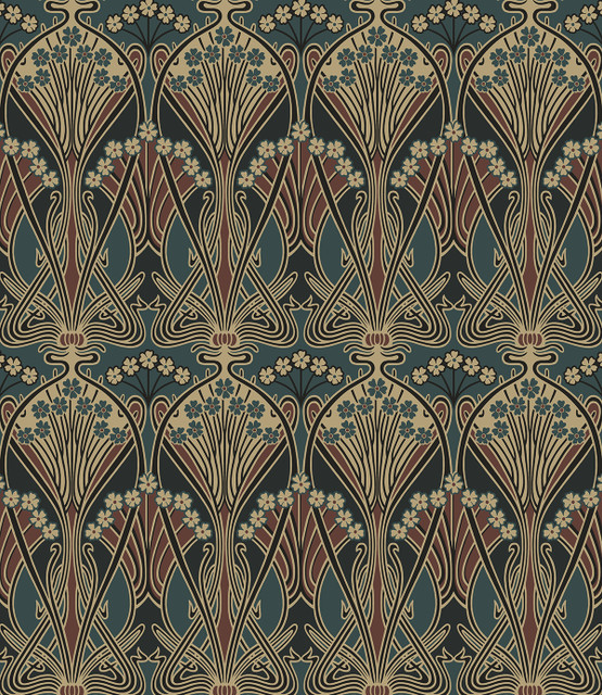 Seabrook Wallpaper Deco Dragonfly Aegean Blue & Clay NextWall Peel & Stick  Netherlands 31.35 12" 20.9"  - My Fabric Connection -