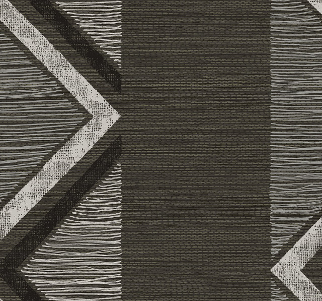 Seabrook Wallpaper Beswick Chevron Shadow Fibers and Threads  United States 60.75 25.2" 27"  - My Fabric Connection -