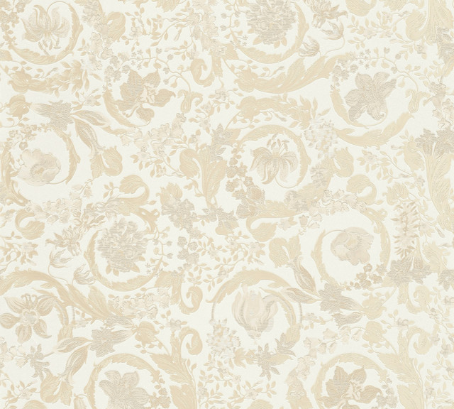 Seabrook Wallpaper Empress Butterscotch Versace Volume 5  Germany 75.3 27.5" 27.5"  - My Fabric Connection -