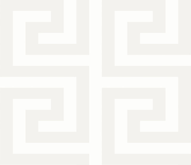 Seabrook Wallpaper Forte Greek Key Metallic Ivory Piano  Netherlands 57.5 18" 20.9"  - My Fabric Connection -