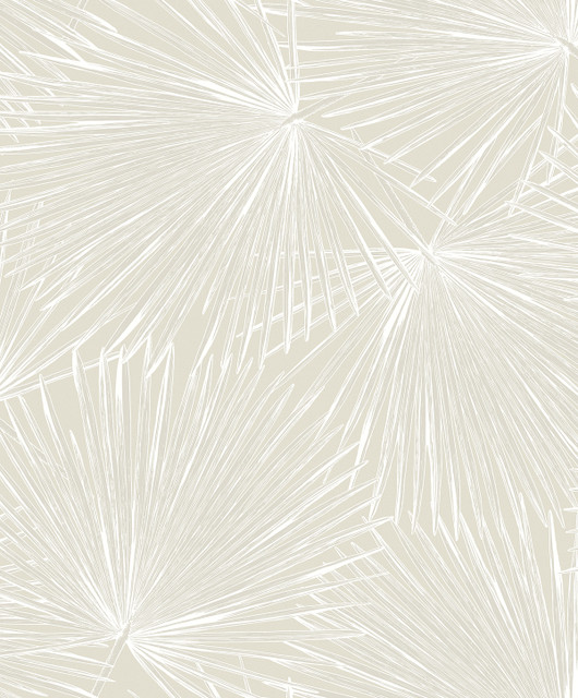 Seabrook Wallpaper Elvis Palms Metallic Ivory Piano  Netherlands 57.5 25.2" 20.9"  - My Fabric Connection -