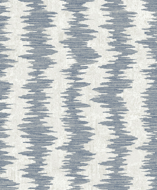 Seabrook Wallpaper Noctara Blue Breeze Neutral Elements  Netherlands 57.5 25.2" 20.9"  - My Fabric Connection -
