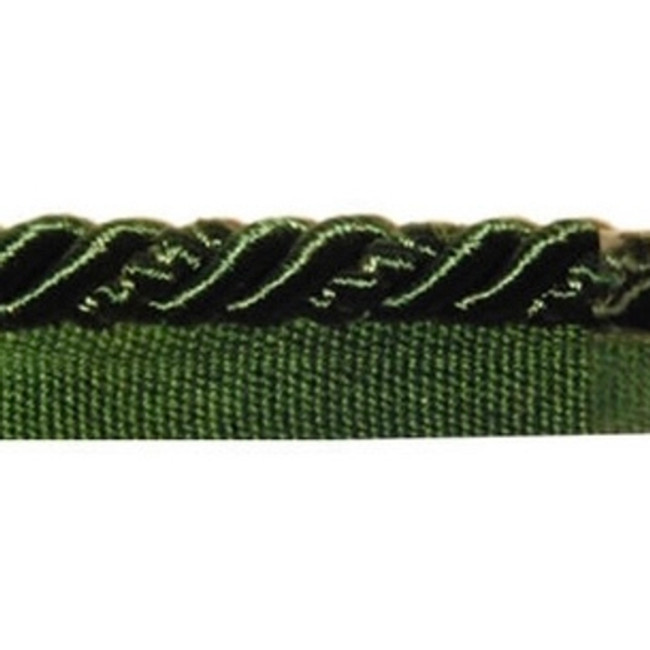 Europatex Fabric Cord - 127 Hunter Green Cord 100% Polyester China See Sample Horizontal: N/A and Vertical: N/A 0.38 inches  - My Fabric Connection -