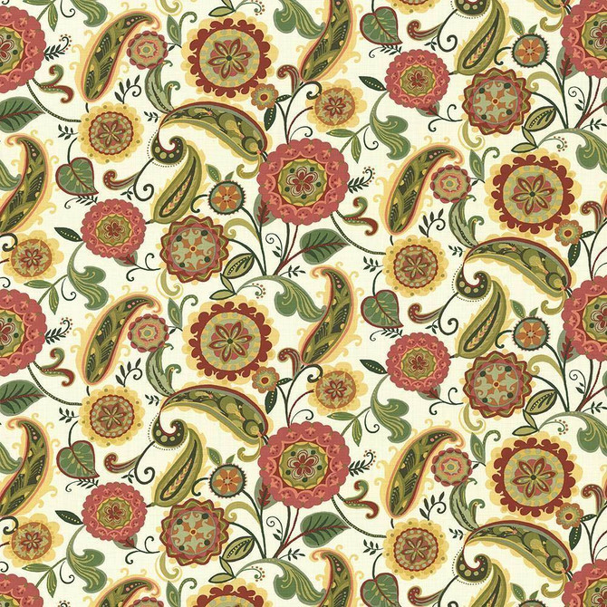 Kasmir Fabric Abberley Sunbeam 1435 100% Cotton INDONESIA 15,000 Wyzenbeek Double Rubs H: 54 inches, V:27 inches 54 - 55 - My Fabric Connection - Kasmir