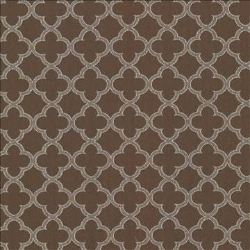 Kasmir Fabric Abberley Trellis Chocolate 1438 67% Rayon 33% Polyester CHINA 18,000 Wyzenbeek Double Rubs H: 1 4/8 inches, V: 1 4/8 inches 54 - My Fabric Connection - Kasmir