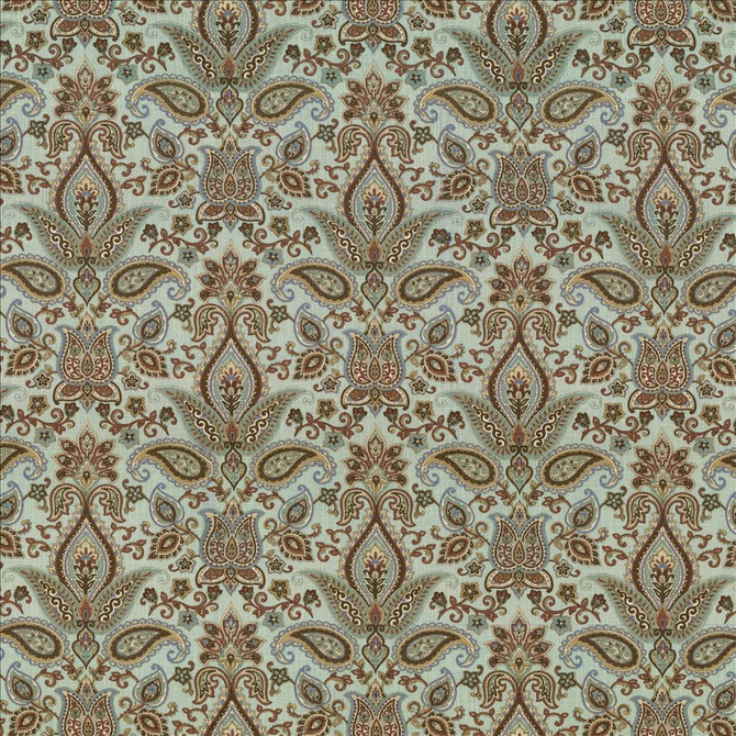 Kasmir Fabric Balthazar Garden Spa See sample 55% Linen
45% Rayon
 CHINA 15,000 Wyzenbeek Double Rubs </p><p>Repeat: Horizontal: 13 4/8 inches and Vertical: 17 4/8 inches 54 - My Fabric Connection -