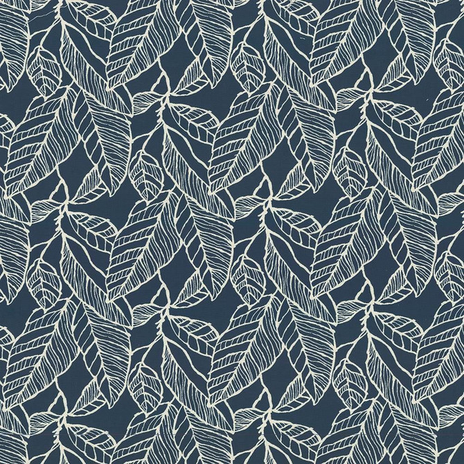 Kasmir Fabric Banana Leaf Indigo 1436 53% Cotton
47% Polyester
 CHINA 60,000 Wyzenbeek Double Rubs </p><p>Repeat: Horizontal: 15 inches and Vertical: 16 inches 59 - My Fabric Connection -