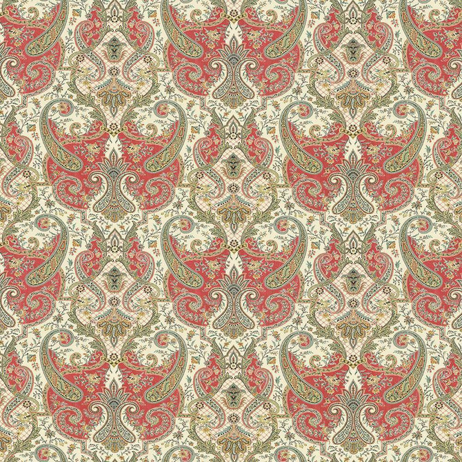 Kasmir Fabric Beaudelaire Radish 5063 100% Cotton PERU 42,000 Wyzenbeek Double Rubs H: 27 inches, V:27 inches 54 - My Fabric Connection - Kasmir