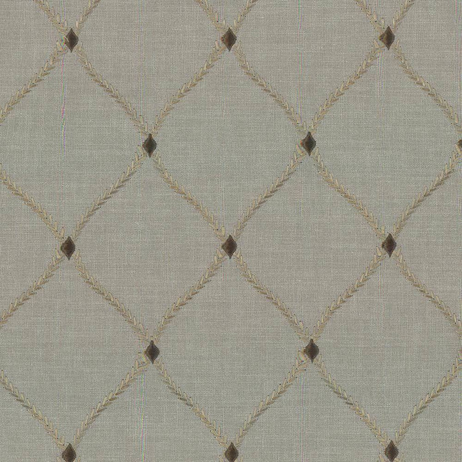 Kasmir Fabric Bluffton Cloud 1438 100% Polyester Embroidery Contents 100% Rayon INDIA 15,000 Wyzenbeek Double Rubs H: 4 2/8 inches, V:6 1/8 inches 54 - 55 - My Fabric Connection - Kasmir