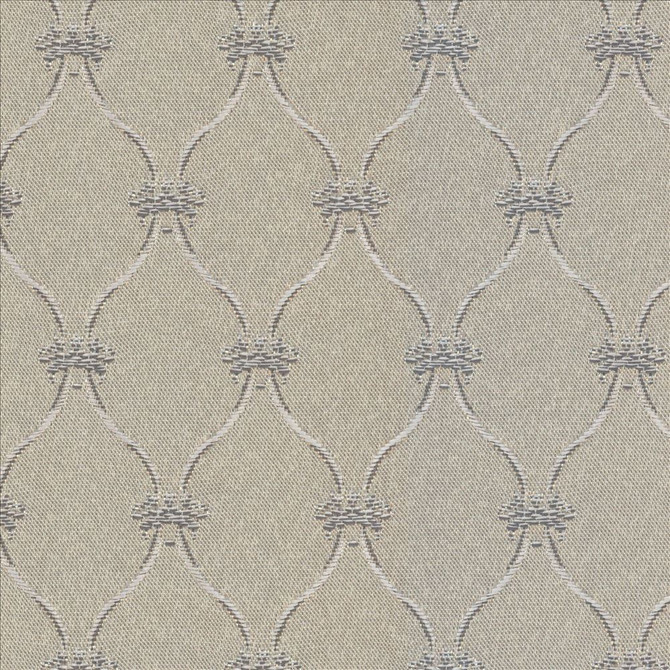 Kasmir Fabric Boheme Silver 5100 100% Polyester
 TAIWAN </p><p>Repeat: Horizontal: 1 3/8 inches and Vertical: 2 2/8 inches 55 - My Fabric Connection -