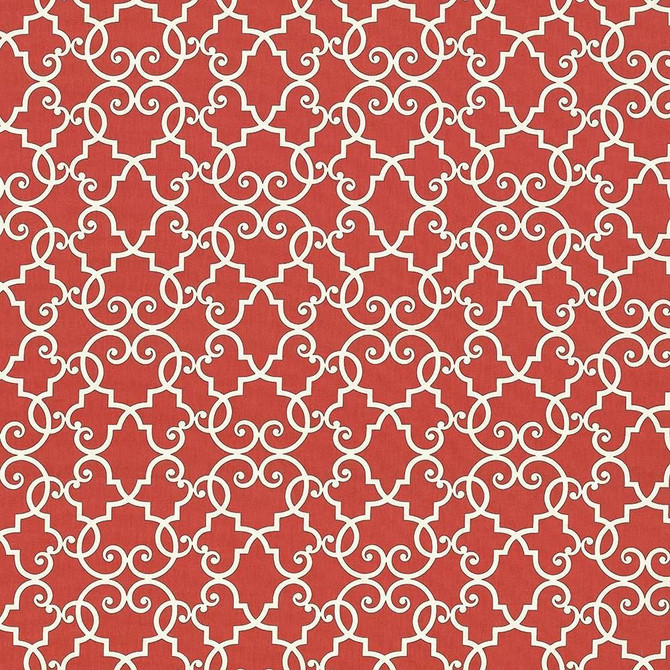 Kasmir Fabric Bouley Tomato 5064 100% Cotton TURKMENISTAN 15,000 Wyzenbeek Double Rubs Horizontal: 13 4/8 inches and Vertical: 13 4/8 inches 54 - 55 - My Fabric Connection -