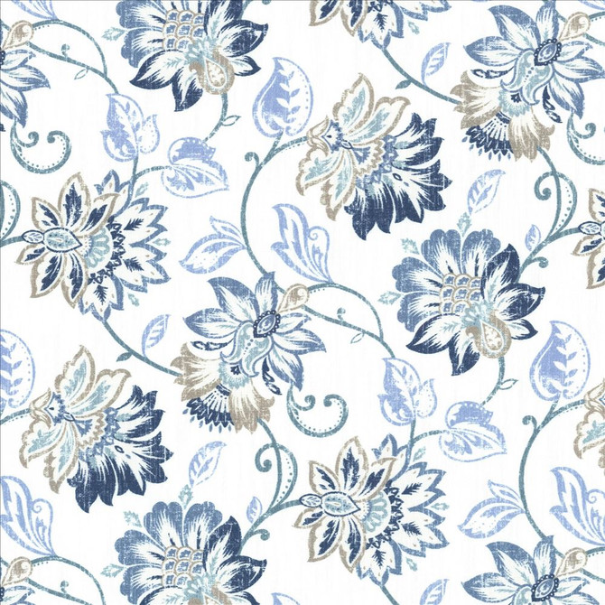 Kasmir Fabric Brookmere Blue 5081 100% Cotton
 INDIA 3,000 Wyzenbeek Double Rubs Horizontal: 18 inches and Vertical: 18 2/8 inches 54 - My Fabric Connection -