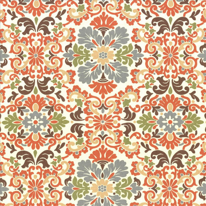 Kasmir Fabric Carraway Terracotta 5079 100% Cotton
 USA </p><p>Repeat: Horizontal: 13 4/8 inches and Vertical: 13 4/8 inches 54 - My Fabric Connection -