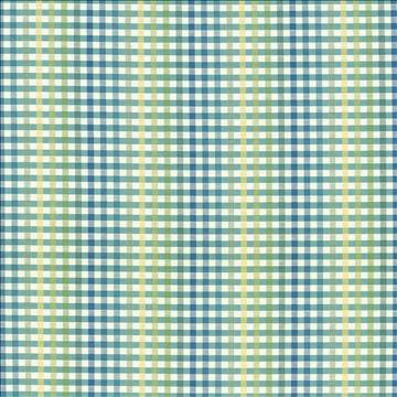 Kasmir Fabric Chloe Check Cabana Blue 5073 55% Cotton 45% Polyester TAIWAN 25,000 Wyzenbeek Double Rubs H: 13 4/8 inches, V: 1 inches 54 - My Fabric Connection - Kasmir