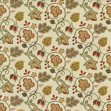 Kasmir Fabric Darjeeling Harvest 5063 100% Cotton PAKISTAN 15,000 Wyzenbeek Double Rubs H: 27 inches, V: 25 2/8 inches 54 - 55 - My Fabric Connection - Kasmir