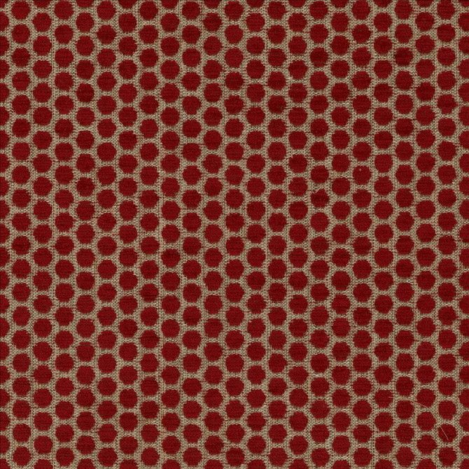 Kasmir Fabric Delightful Dots Lipstick 1440 42% Acrylic
33% Polyester
25% Cotton
 TURKEY </p><p>Repeat: Horizontal: 1 inches and Vertical: 5/8 inches 54 - My Fabric Connection -