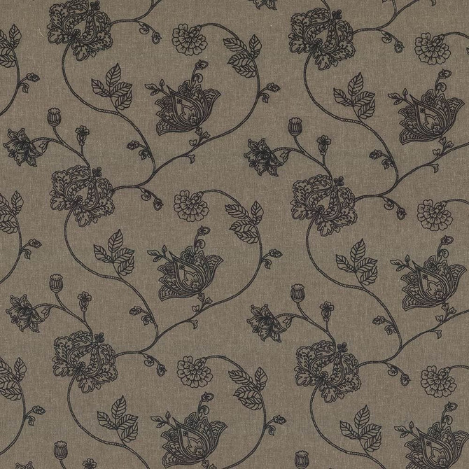 Kasmir Fabric Devon Garden Granite 1433 57% Polyester
28% Cotton
15% Linen
Embroidery
100% Cotton
 INDIA Not Tested Horizontal: 17 2/8 inches and Vertical: 12 4/8 inches 51 - My Fabric Connection -