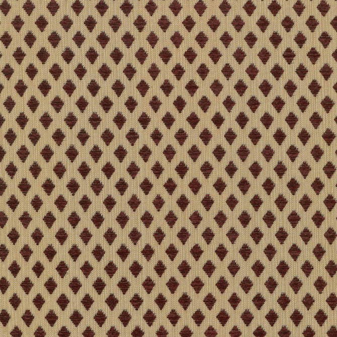 Kasmir Fabric Diamond Broker Crimson 5071 100% Polyester CHINA 25,000 Wyzenbeek Double Rubs H: 6/8 inches, V:1 4/8 inches 56 - 59 - My Fabric Connection - Kasmir