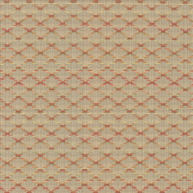 Kasmir Fabric Diamonside Watermelon See sample 55% Polyester
45% Rayon
 CHINA 25,000 Wyzenbeek Double Rubs </p><p>Repeat: Horizontal: 1 2/8 inches and Vertical: 4/8 inches 55 - My Fabric Connection -