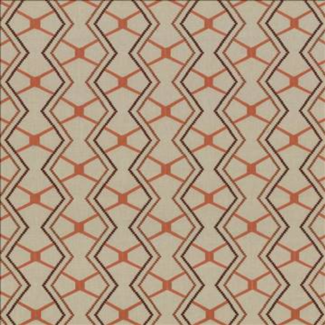 Kasmir Fabric Drewery Terra Cotta 1434 55% Cotton 35% Polyester 10% Rayon Embroidery Contents 50% Cotton 50% Viscose INDIA Not Tested H: 8 6/8 inches, V: 6 2/8 inches 51 - 56 - My Fabric Connection - Kasmir