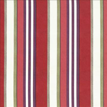 Kasmir Fabric Edgemere Stripe Berry 5075 100% Cotton UNITED KINGDOM Not Tested H: 13 5/8 inches, V: N/A 54 - 55 - My Fabric Connection - Kasmir