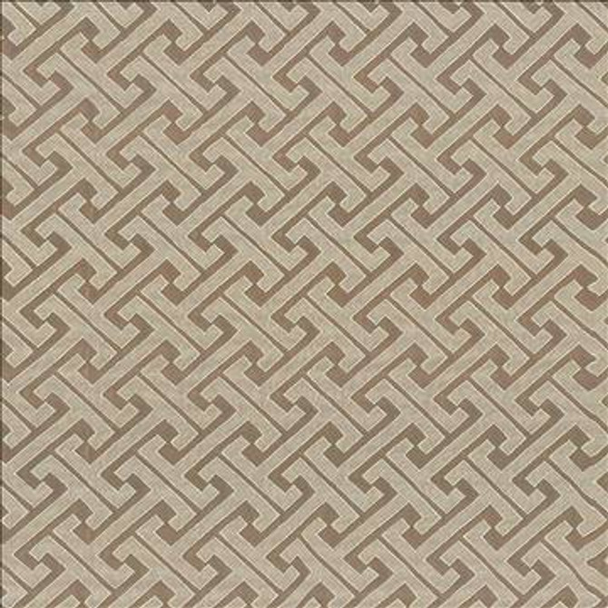 Kasmir Fabric Edo Fret Taupe 5084 100% Polyester CHINA 60,000 Wyzenbeek Double Rubs H: 2 2/8 inches, V: 2 inches 57 - My Fabric Connection - Kasmir