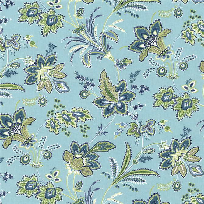 Kasmir Fabric Evanston Seaspray 5082 100% Cotton
 USA </p><p>Repeat: Horizontal: 27 4/8 inches and Vertical: 18 inches 54 - My Fabric Connection -
