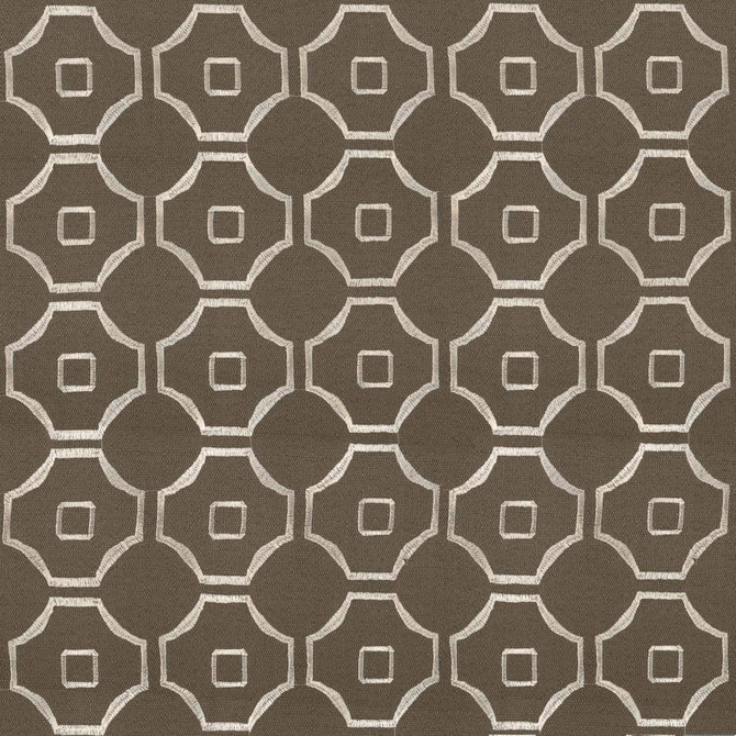 Kasmir Fabric Exmore Taupe 5068 100% Polyester Embroidery Contents 100% Polyester CHINA Not Tested H: 3 6/8 inches, V:3 6/8 inches 57 - 58 - My Fabric Connection - Kasmir