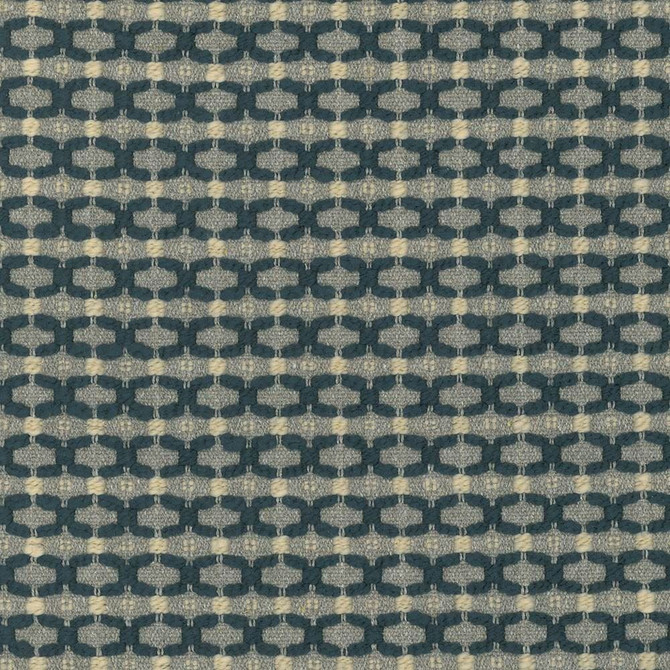 Kasmir Fabric Falkirk Trellis Prussian 1441 89% Cotton
6% Polyester
4% Acrylic
1% Nylon
 USA </p><p>Repeat: Horizontal: 1 inches and Vertical: 1 inches 54 - My Fabric Connection -