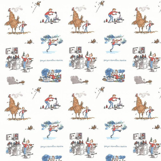 Kasmir Fabric George Marvelous Blue 1445 100% Cotton
 TURKEY Not Tested </p><p>Repeat: Horizontal: 18 1/8 inches and Vertical: 25 2/8 inches 55 - My Fabric Connection -
