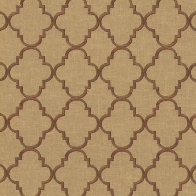 Kasmir Fabric Goodean Spice 1439 100% Polyester Embroidery Contents 100% Rayon INDIA 30,000 Wyzenbeek Double Rubs H: 4 inches, V:4 4/8 inches 54 - 55 - My Fabric Connection - Kasmir