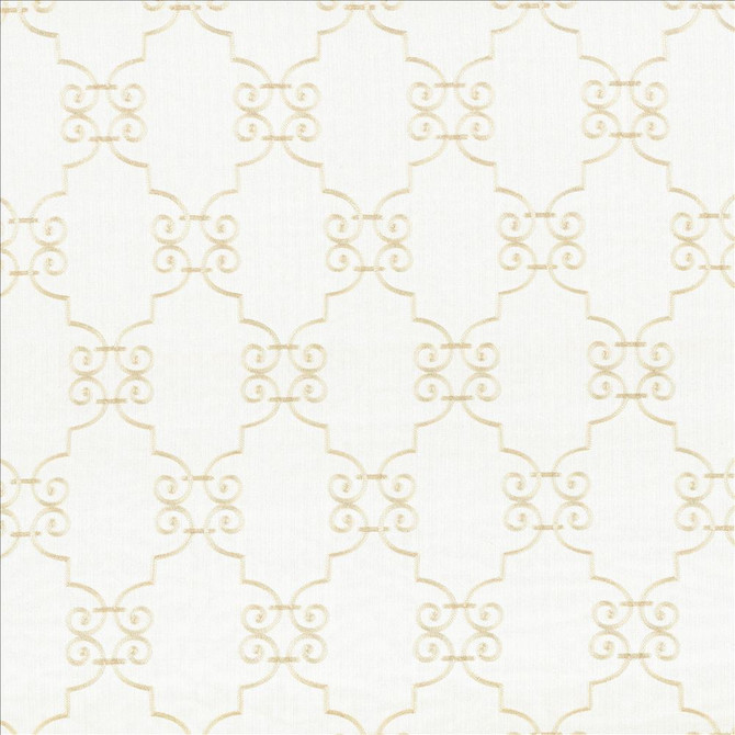 Kasmir Fabric Ionic Scroll Snowflake 5111 100% Polyester
 CHINA Not Tested Horizontal: 7 4/8 inches and Vertical: 12 inches 52 - My Fabric Connection -