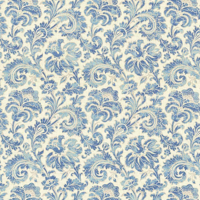 Kasmir Fabric Kenilworth Matisse Blue 5081 CHINA 12,000 Wyzenbeek Double Rubs H: 13 6/8 inches, V:16 6/8 inches 54 - 55 - My Fabric Connection - Kasmir