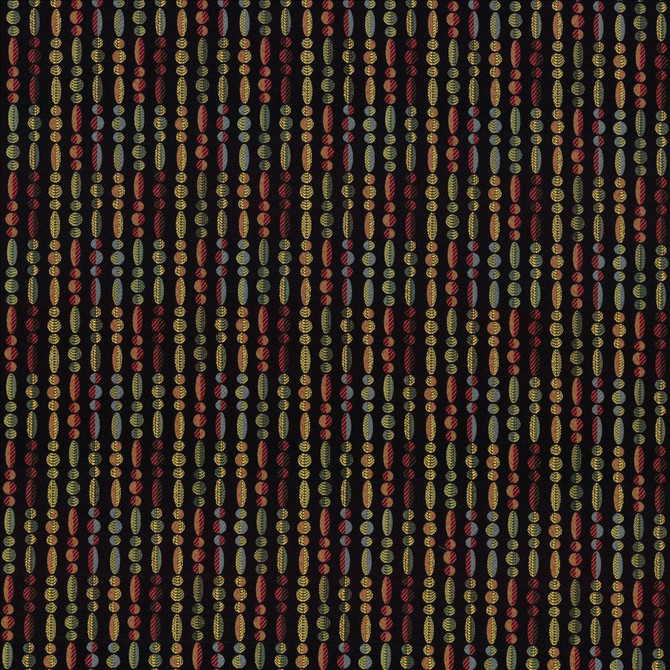 Kasmir Fabric La Cirque Black 5068 100% Polyester
 CHINA 39,000 Wyzenbeek Double Rubs </p><p>Repeat: Horizontal: 4 6/8 inches and Vertical: 5 2/8 inches 58 - My Fabric Connection -