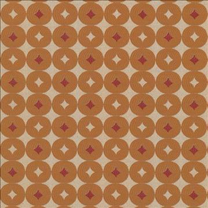 Kasmir Fabric Luciana Cantaloupe 5070 100% Polyester CHINA 21,000 Wyzenbeek Double Rubs H: 2 4/8 inches, V: 2 4/8 inches 56 - 58 - My Fabric Connection - Kasmir